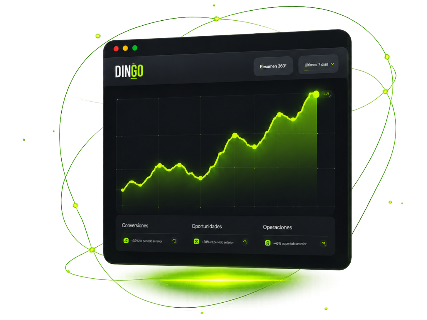 Panel de rendimiento y campañas DINGO